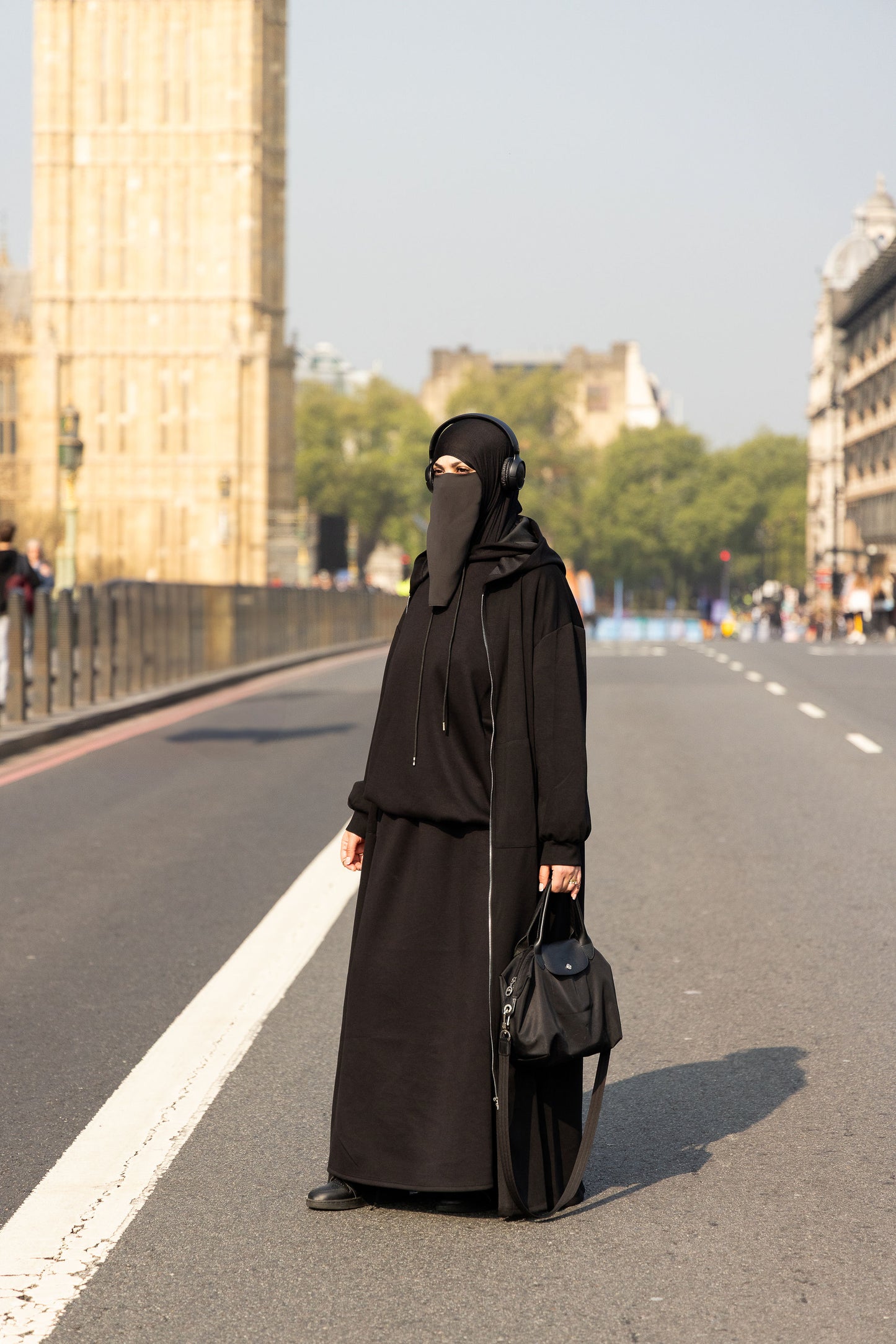 Black Hoodie Abaya Jacket size 50 to 60