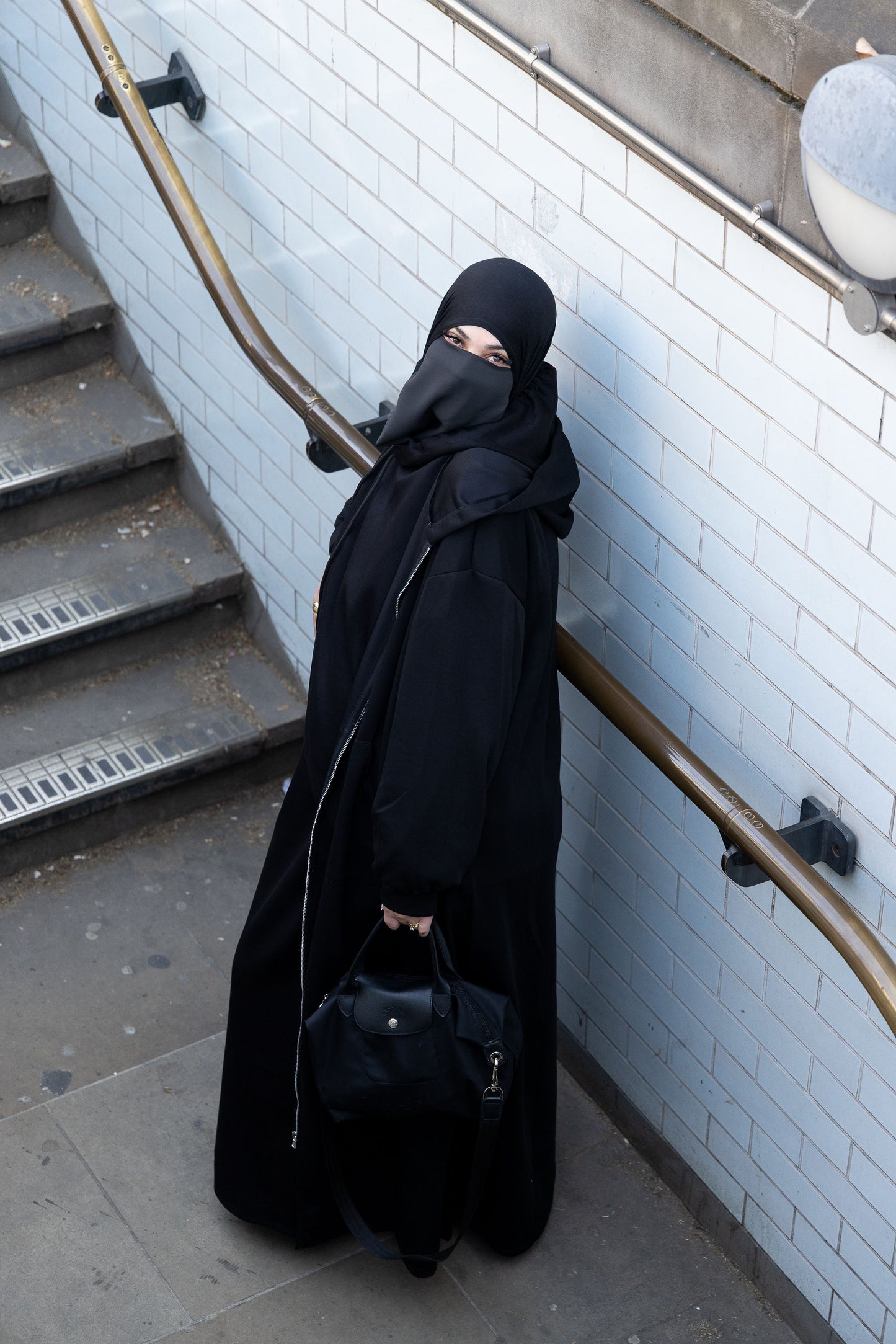 Black Hoodie Abaya Jacket size 50 to 60
