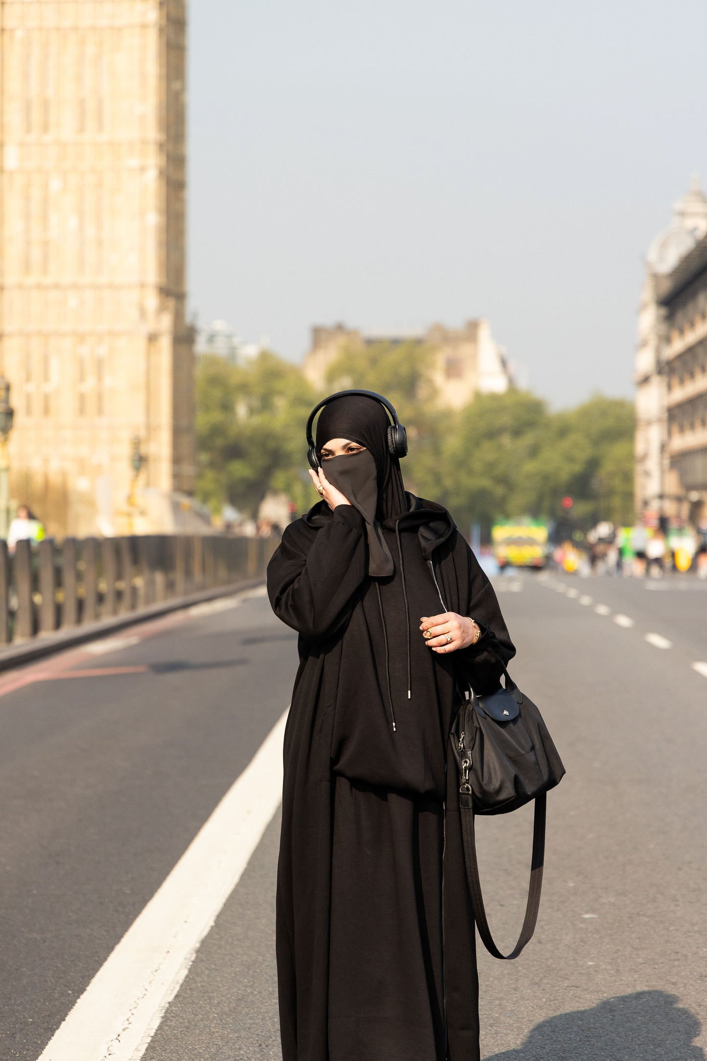 Black Hoodie Abaya Jacket size 50 to 60