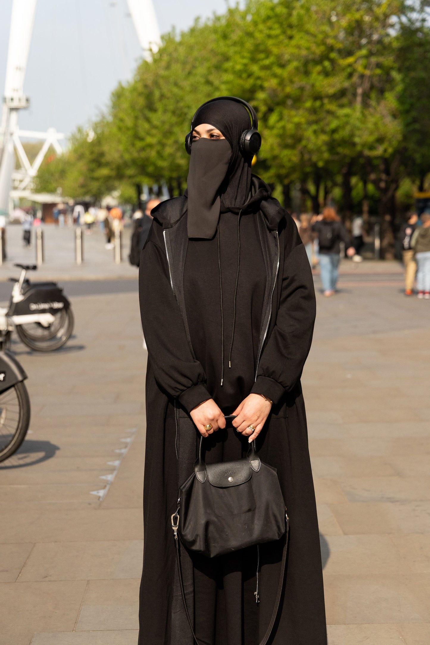 Black Hoodie Abaya Jacket size 50 to 60