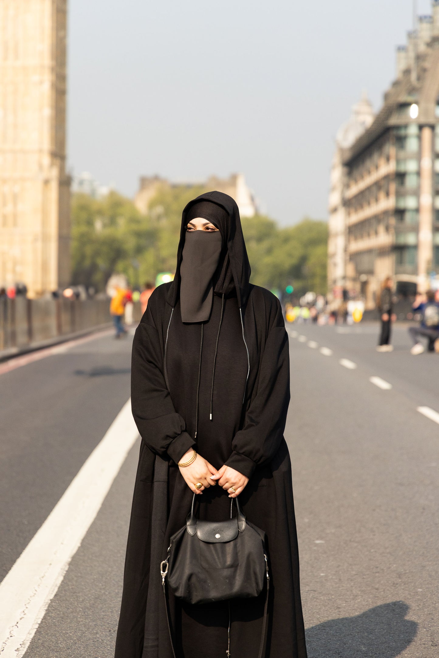 Black Hoodie Abaya Jacket size 50 to 60