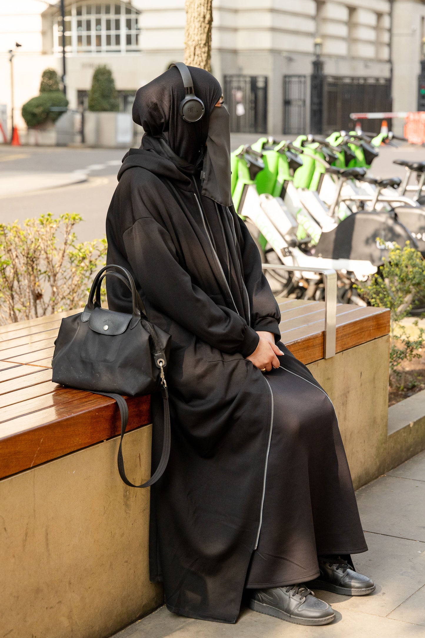 Black Hoodie Abaya Jacket size 50 to 60