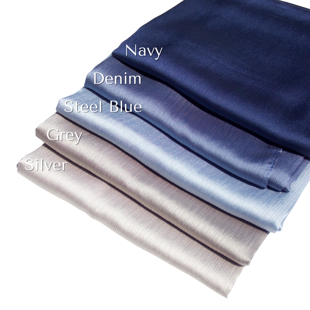 Satin Crinkle Chiffon Hijabs