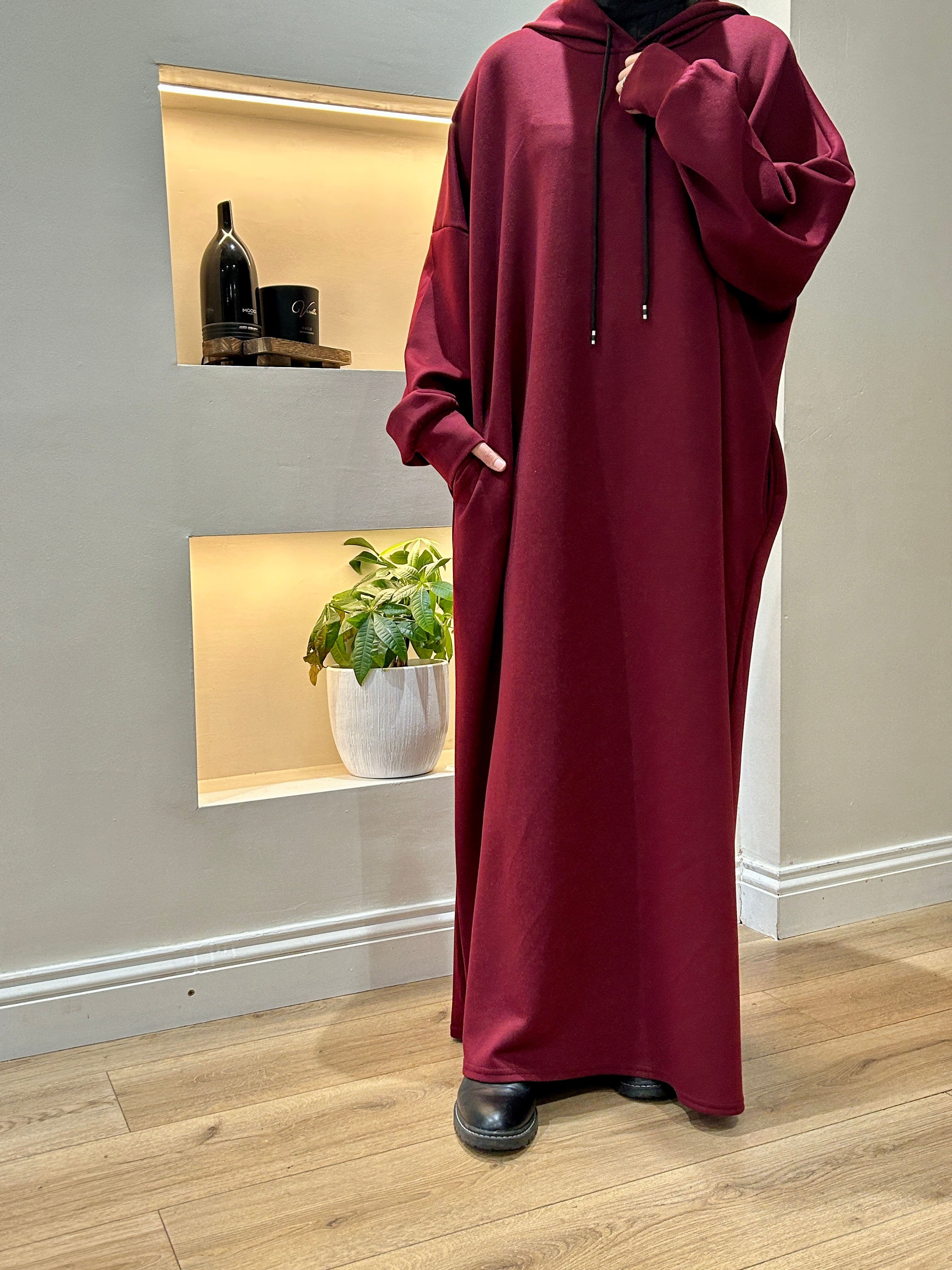 Sporty Hooded Abaya