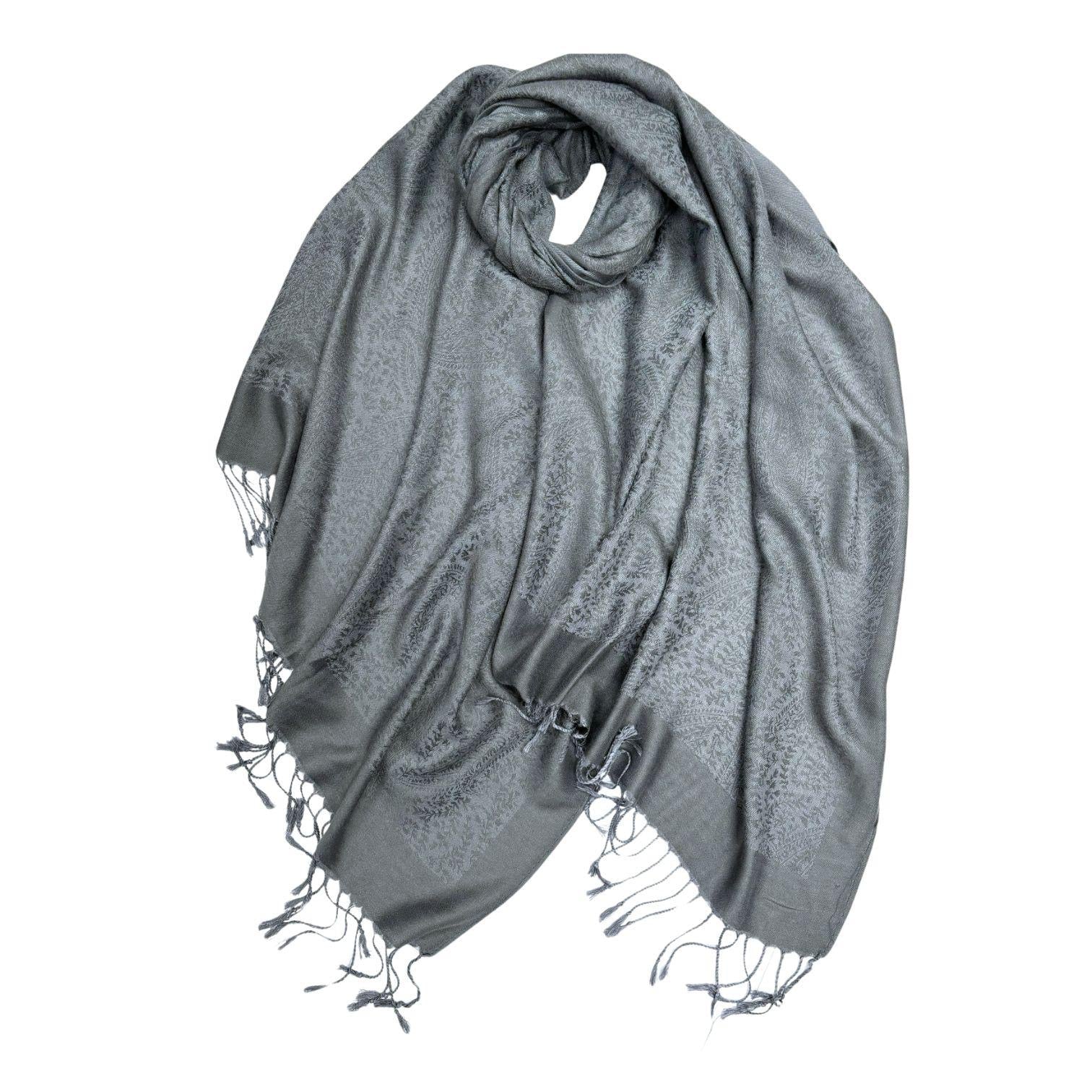 Plain Paisleys Pashmina Hijabs