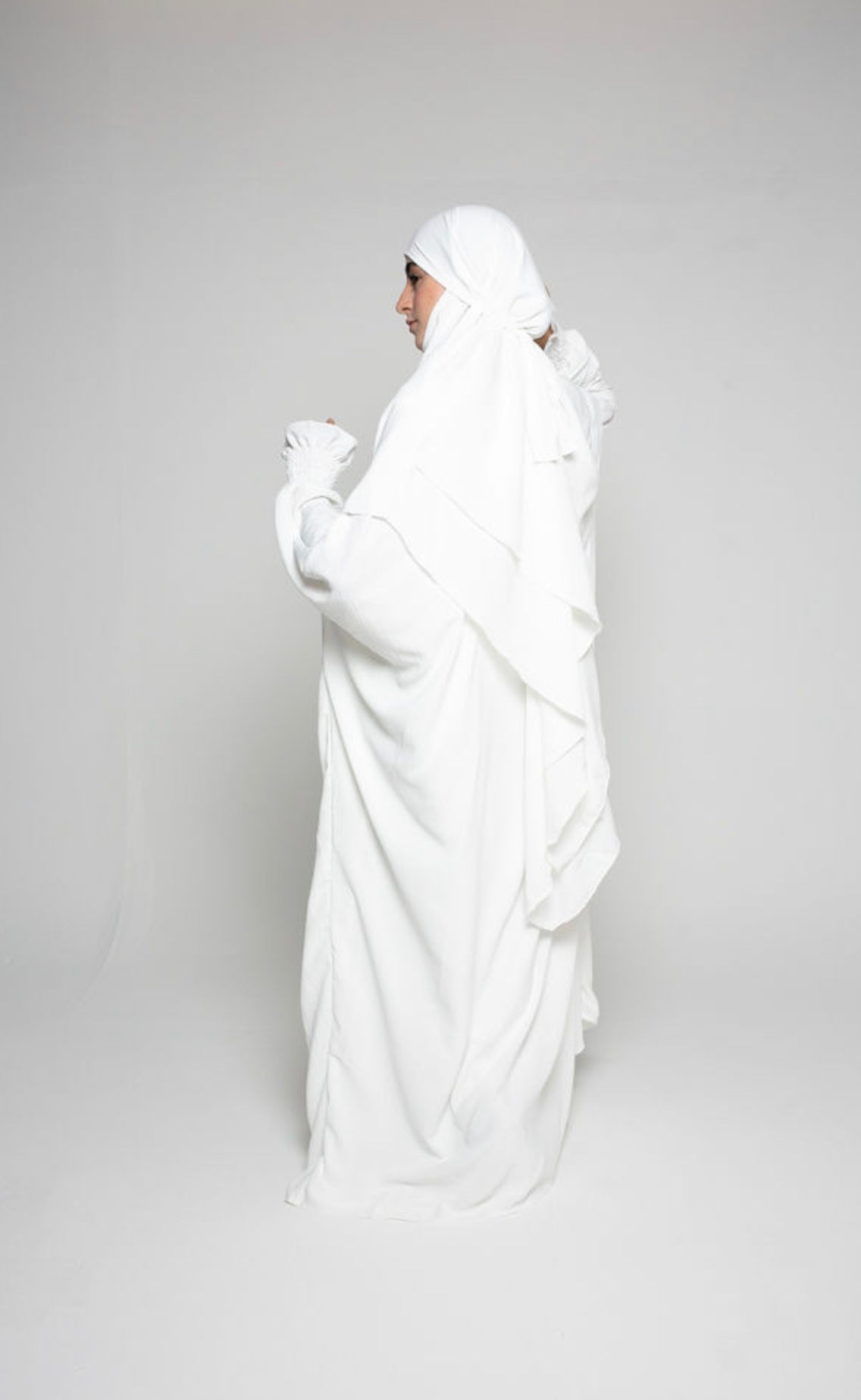 Abaya with Double Layer Khimar Set