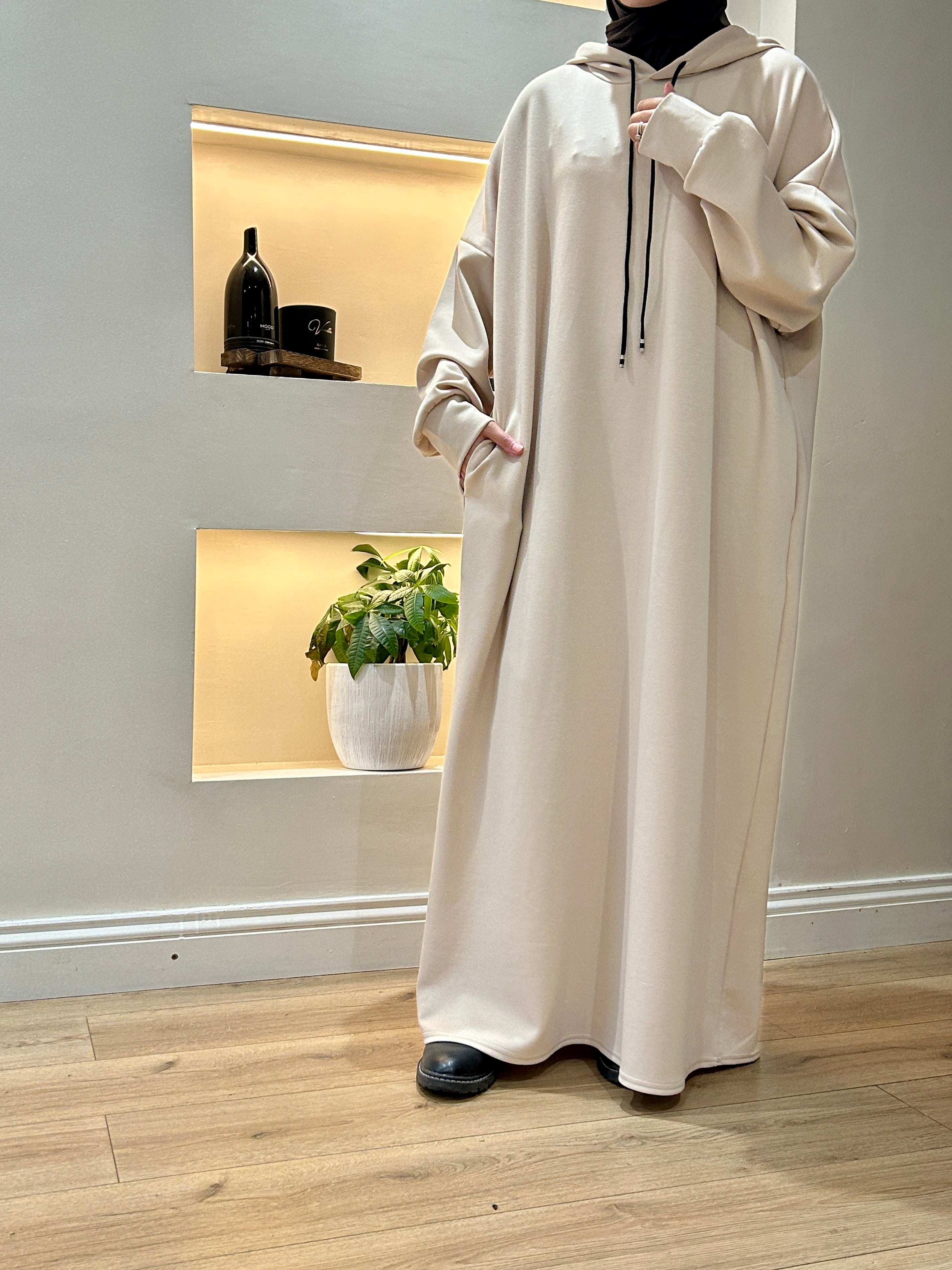 Sporty Hooded Abaya