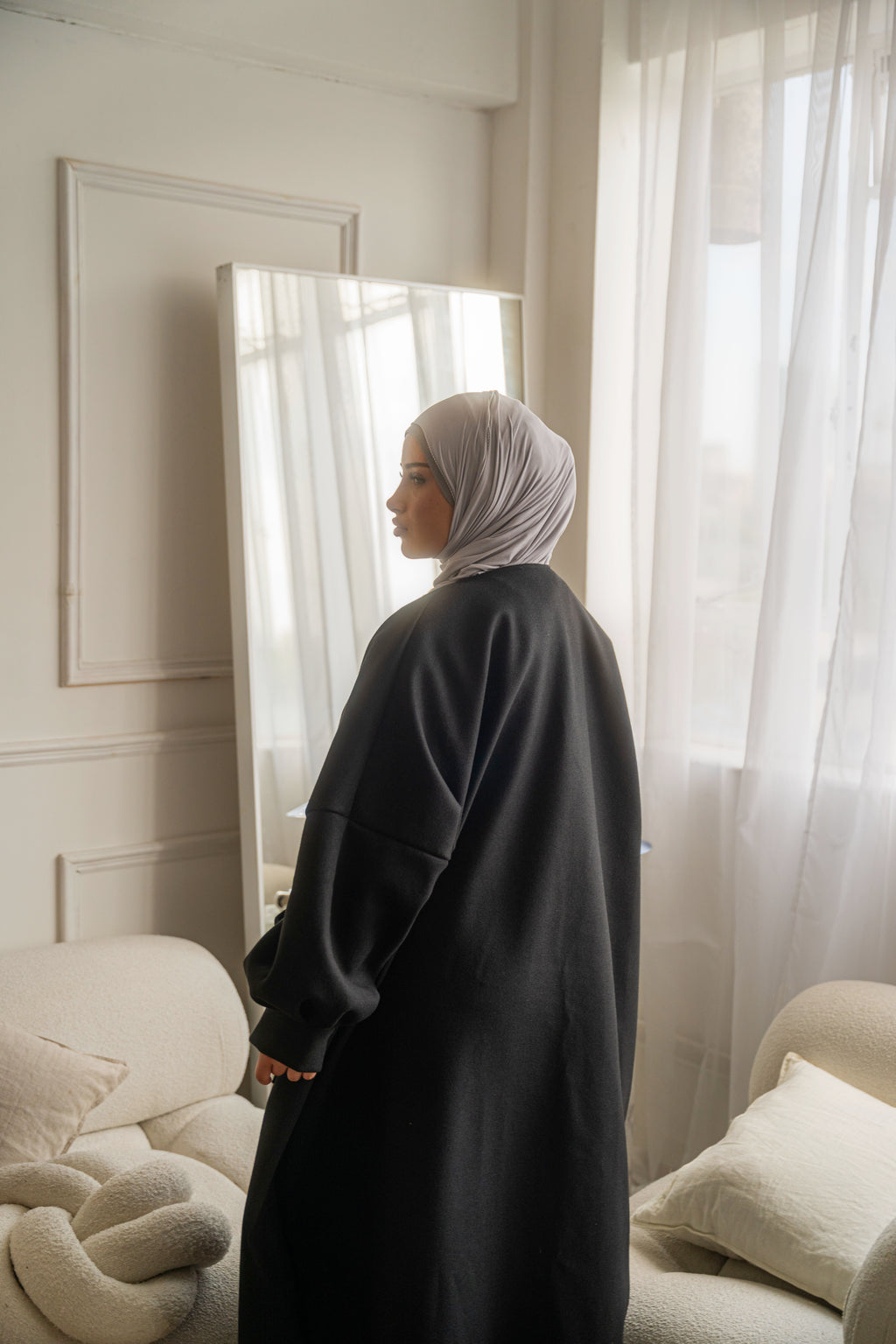 Abaya Coat Balloon Sleeves