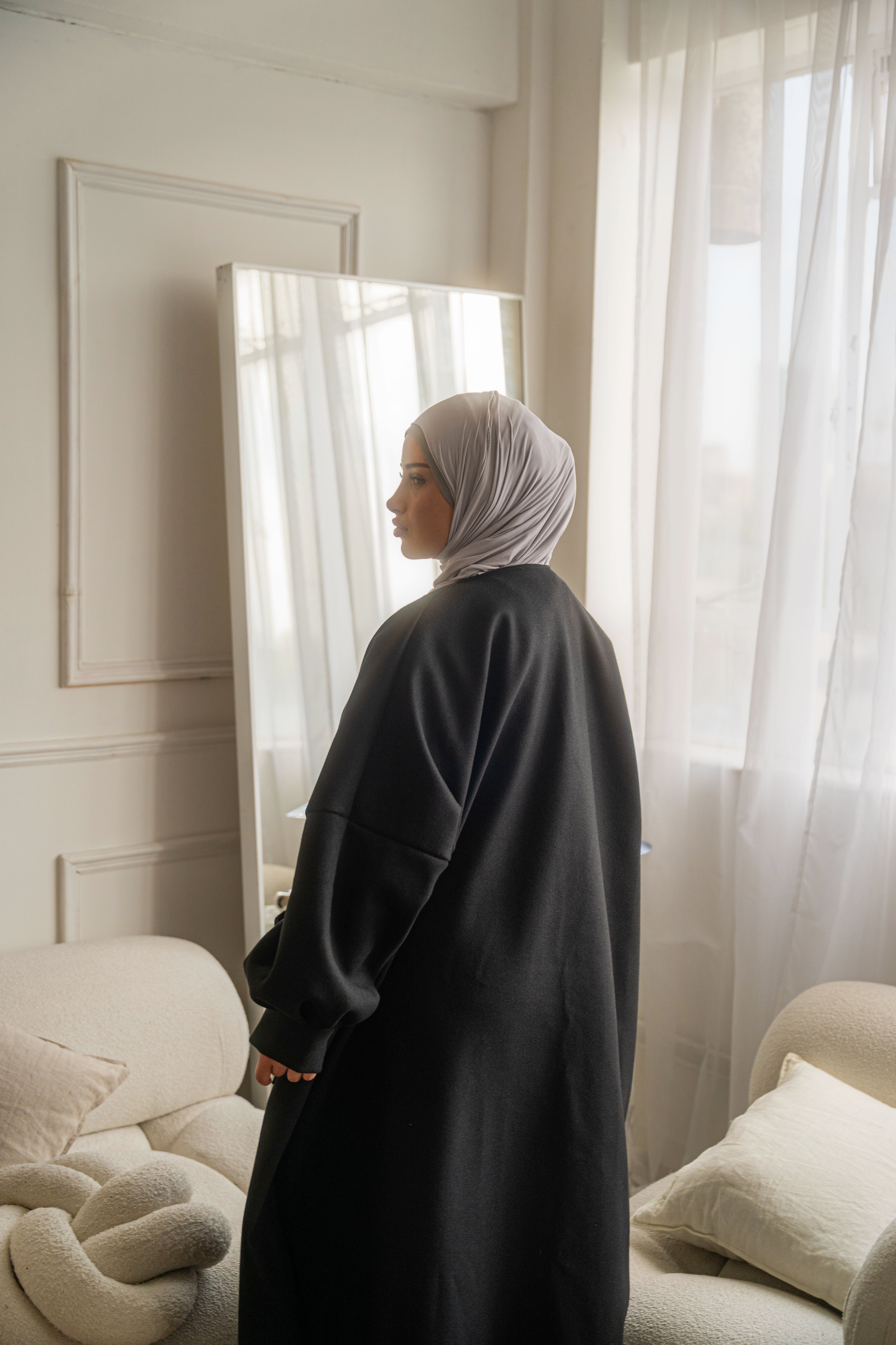 Abaya Coat Balloon Sleeves