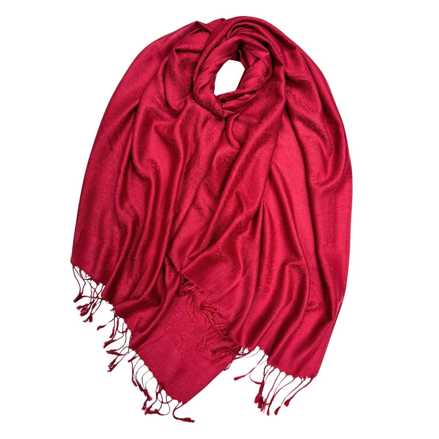 Plain Paisleys Pashmina Hijabs
