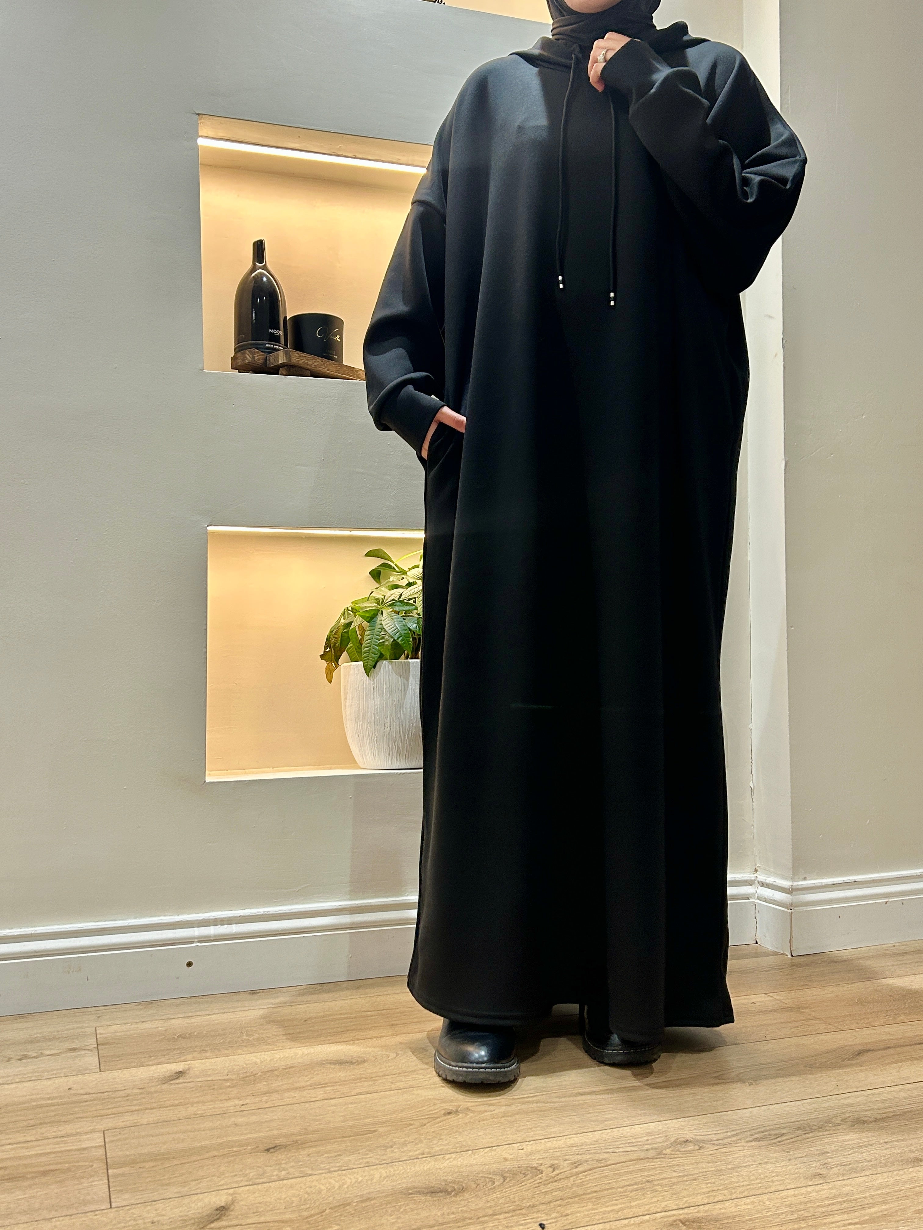 Sporty Hooded Abaya