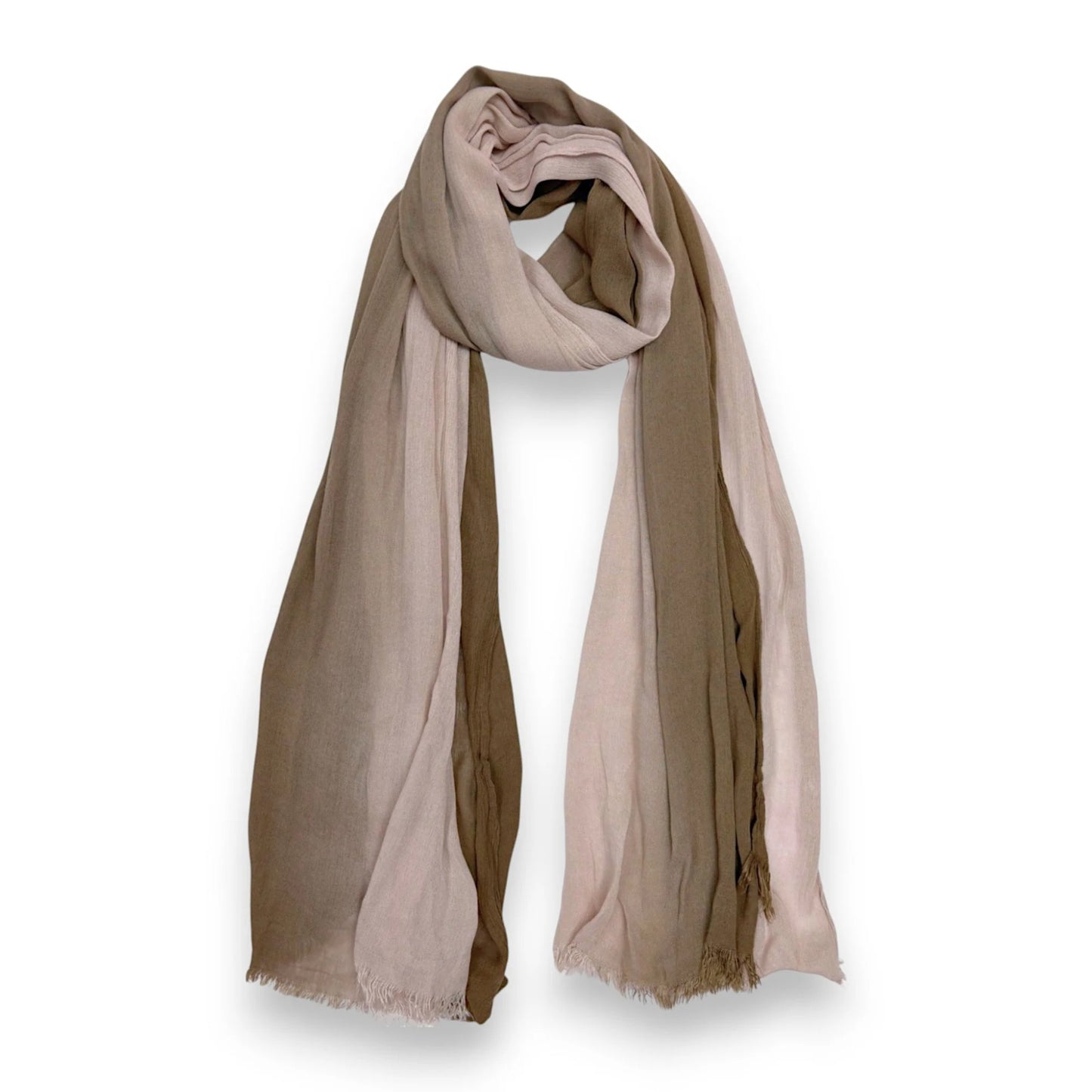 Linen Blend Ombre Scarf