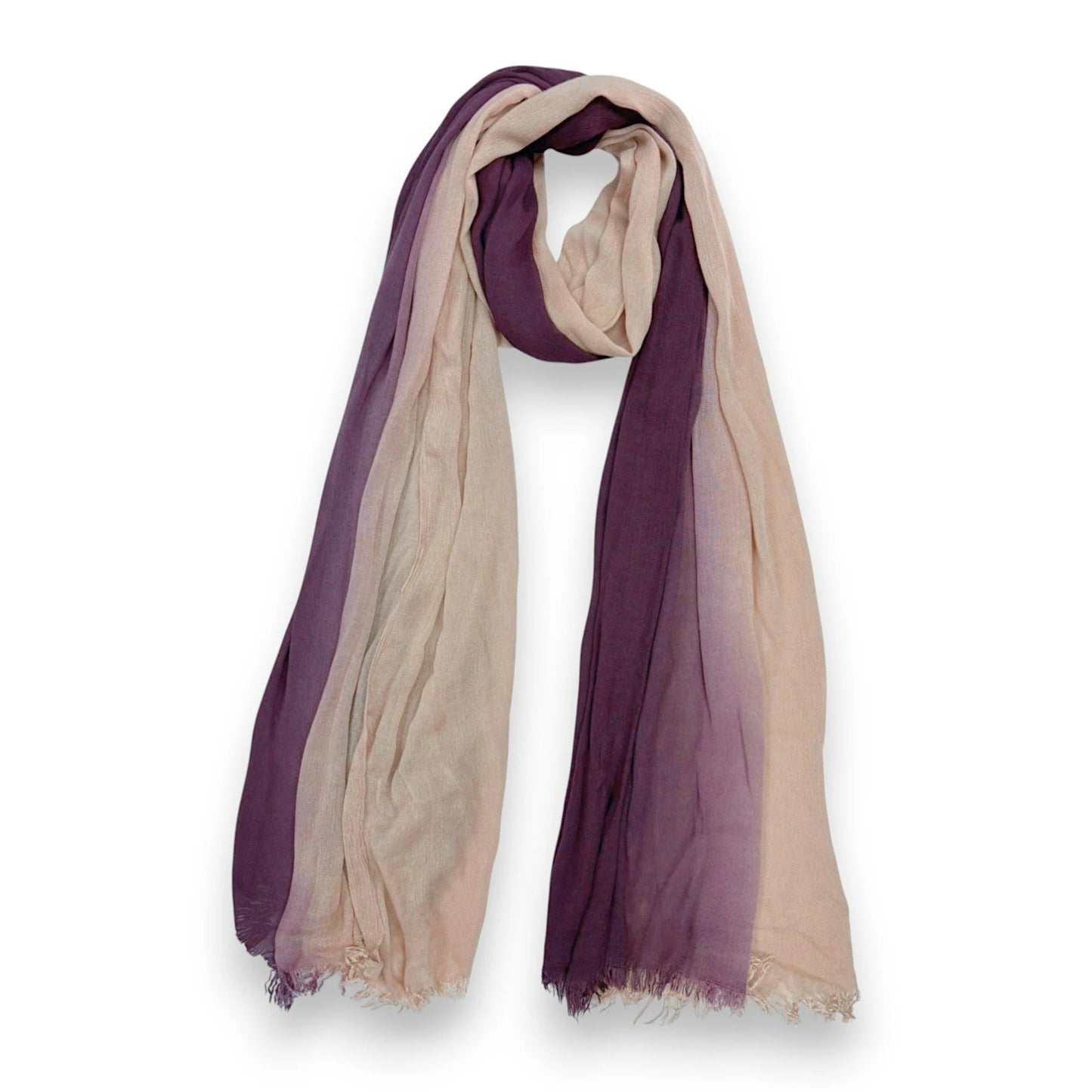 Linen Blend Ombre Scarf