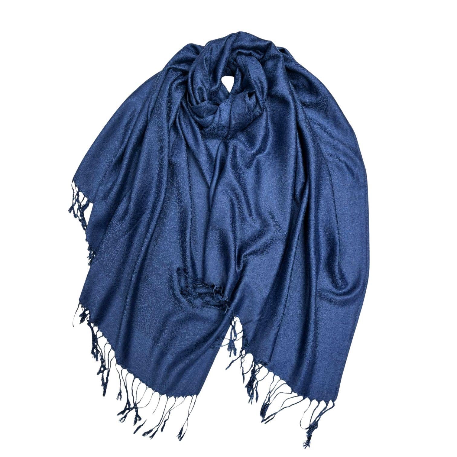 Plain Paisleys Pashmina Hijabs