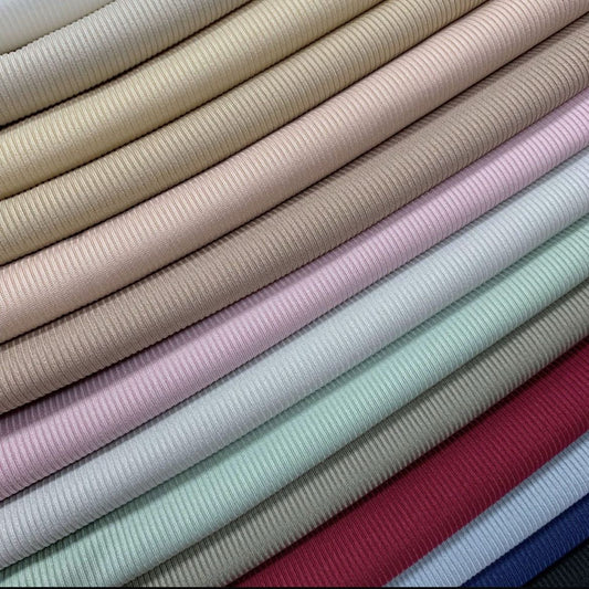 Ribbed Bamboo Blend Jersey