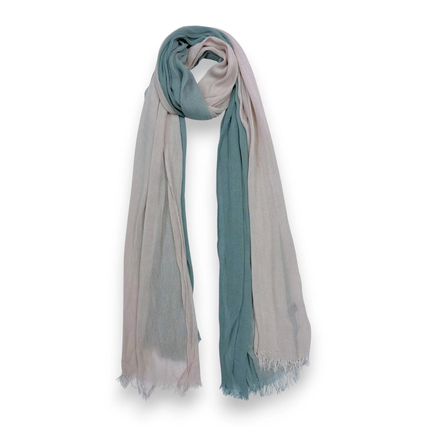 Linen Blend Ombre Scarf
