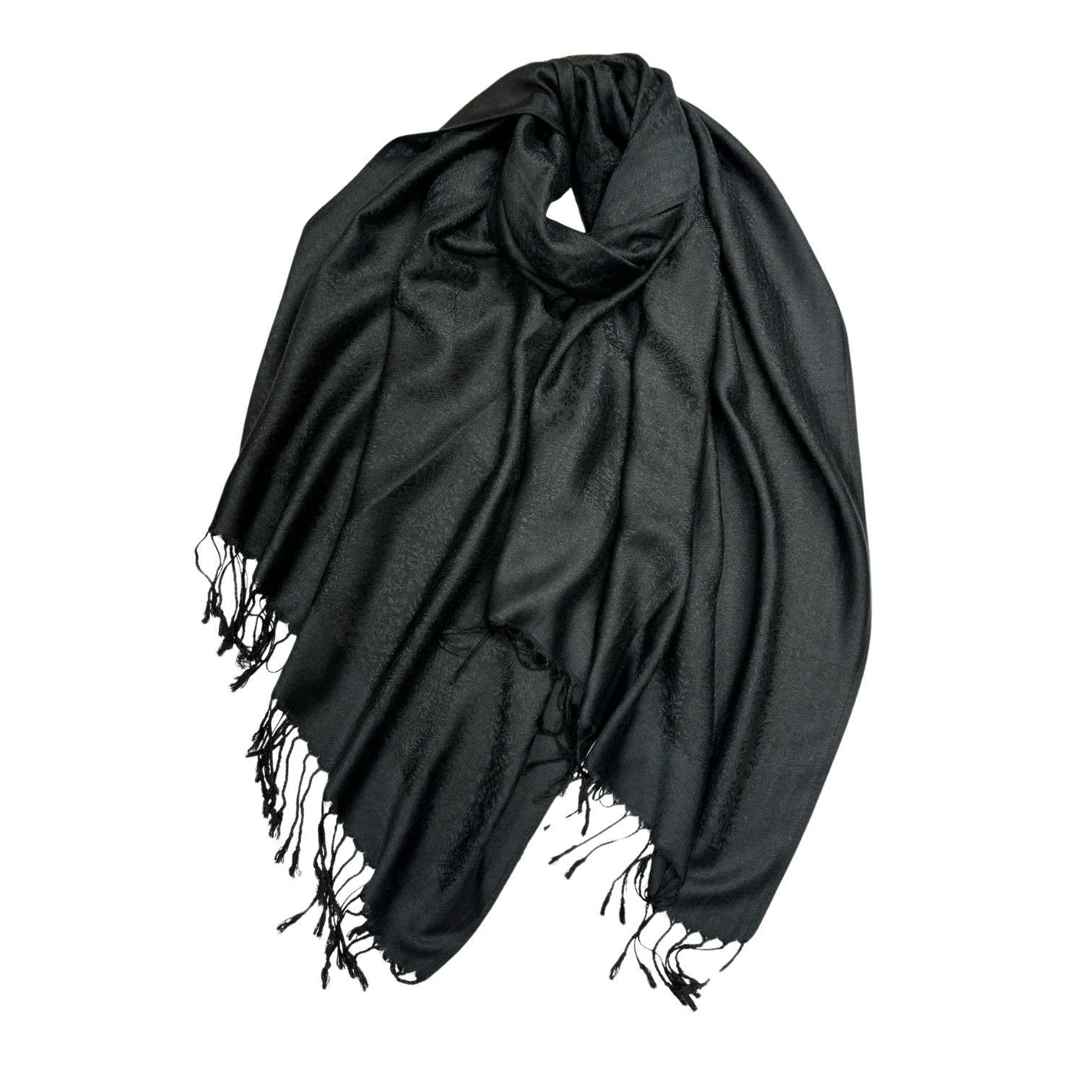 Plain Paisleys Pashmina Hijabs
