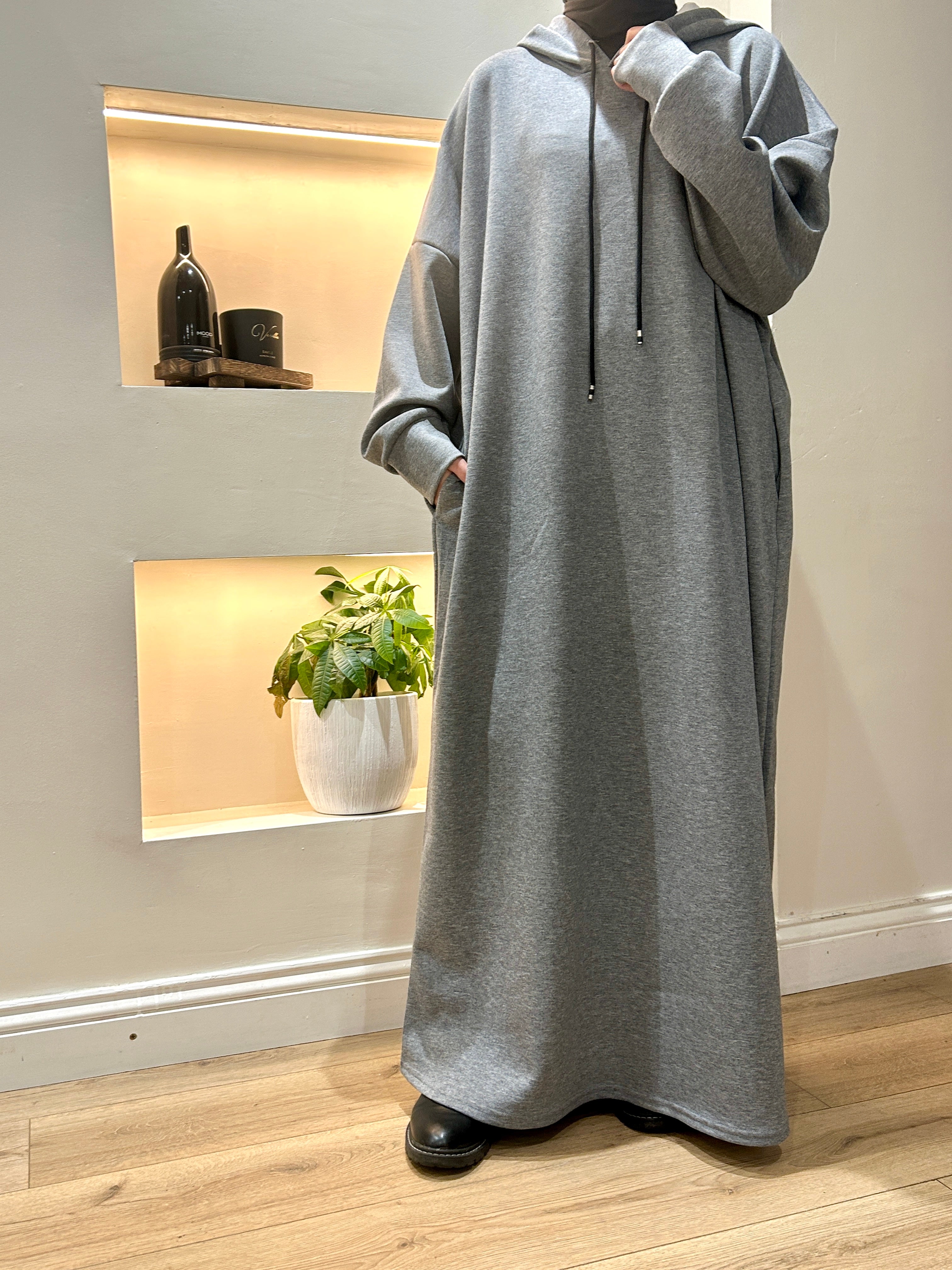 Sporty Hooded Abaya