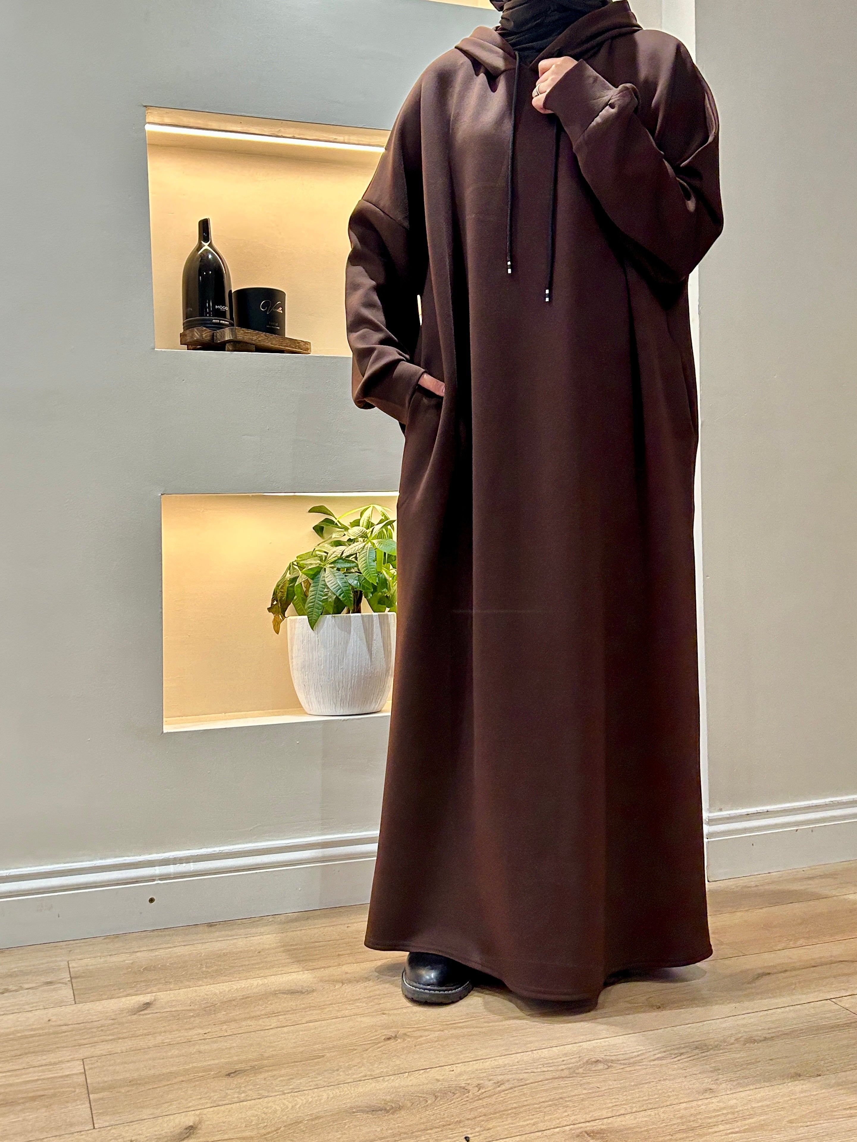 Sporty Hooded Abaya