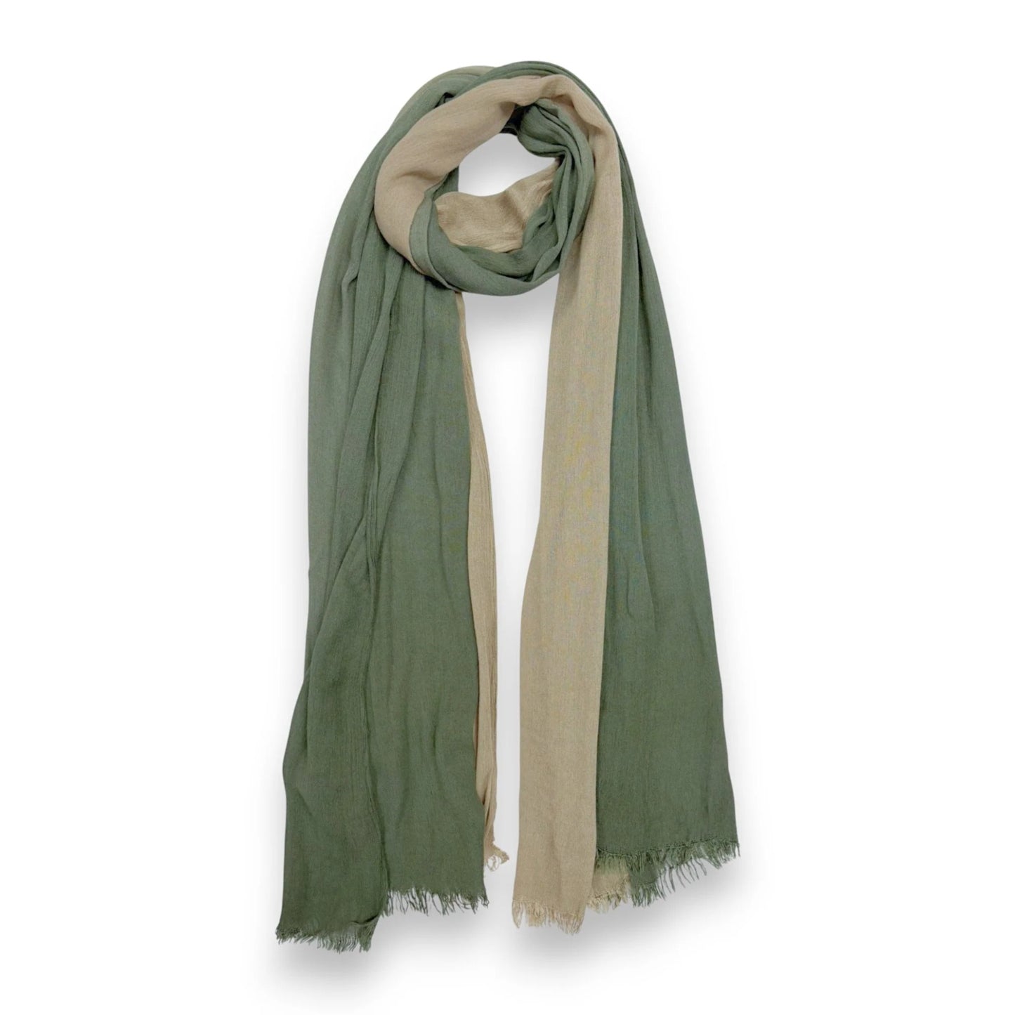 Linen Blend Ombre Scarf