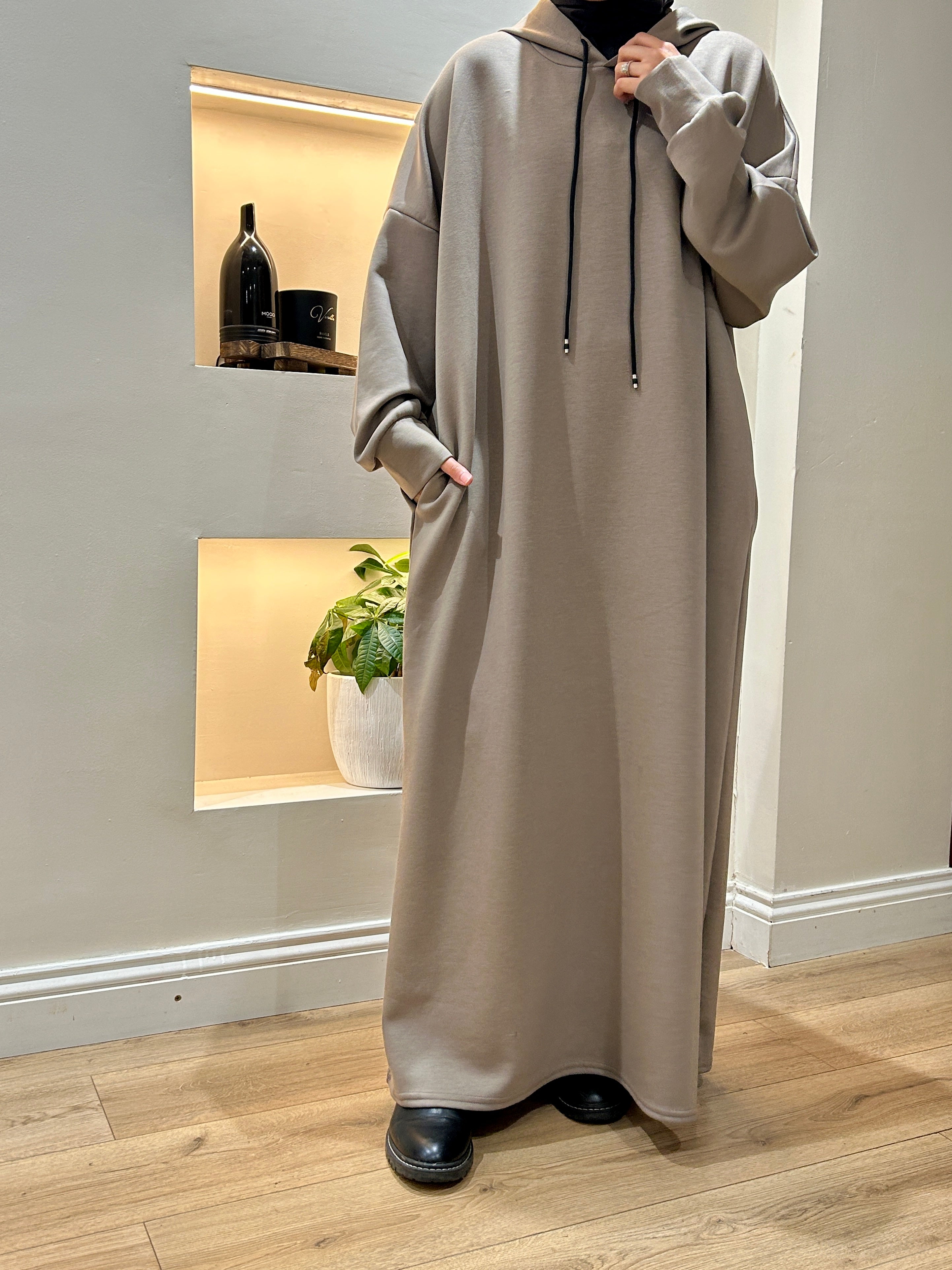 Sporty Hooded Abaya