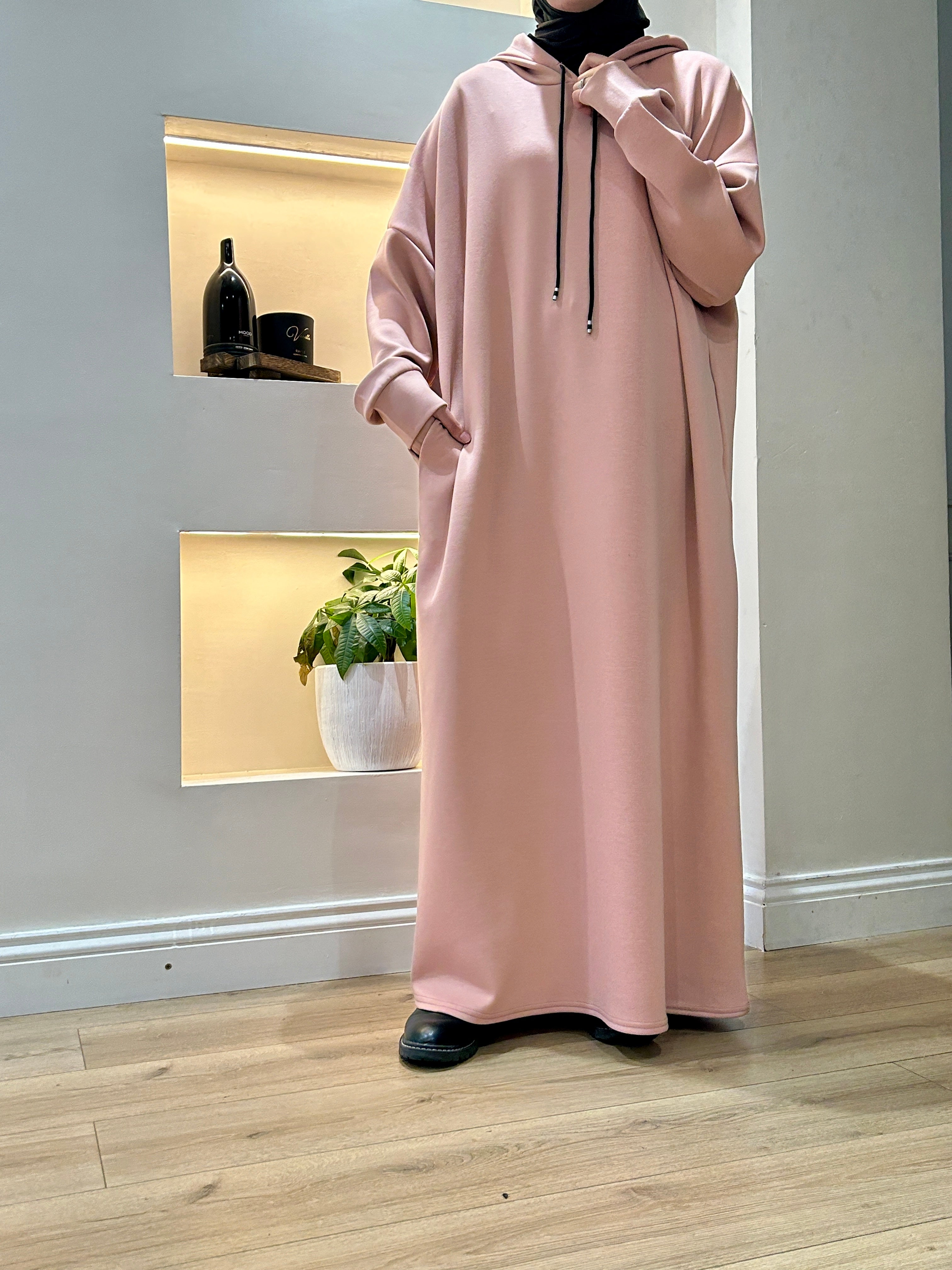 Sporty Hooded Abaya