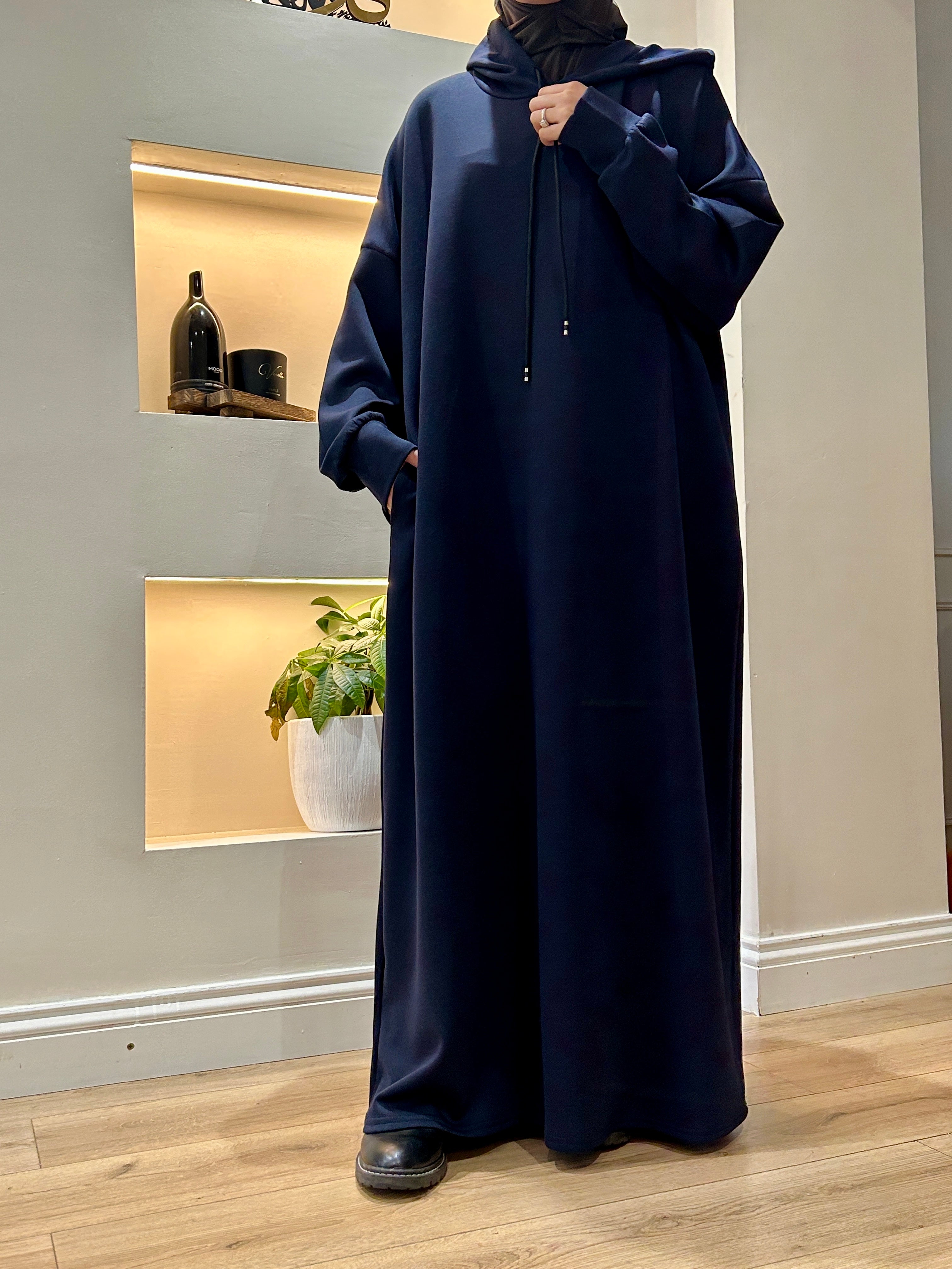 Sporty Hooded Abaya