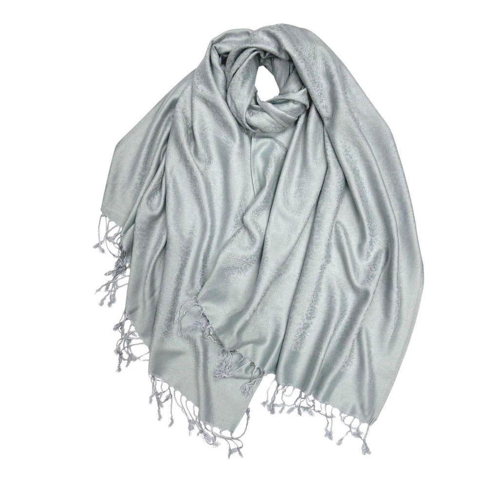Plain Paisleys Pashmina Hijabs