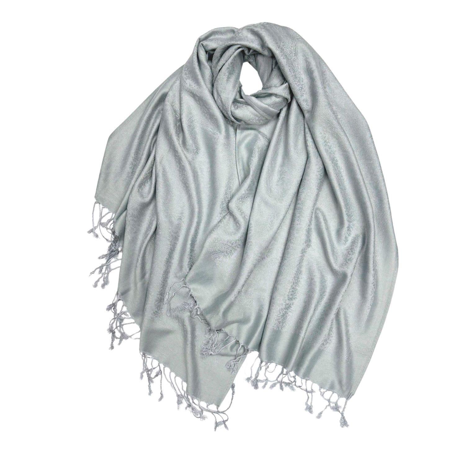 Plain Paisleys Pashmina Hijabs