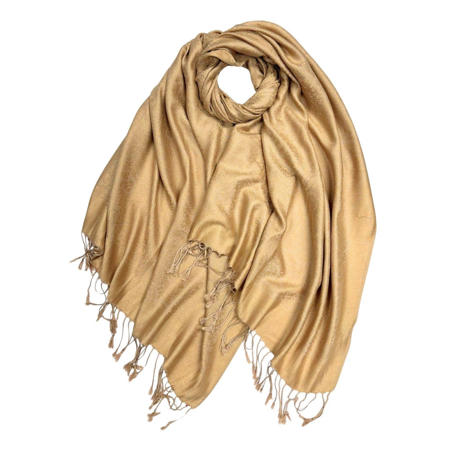Plain Paisleys Pashmina Hijabs