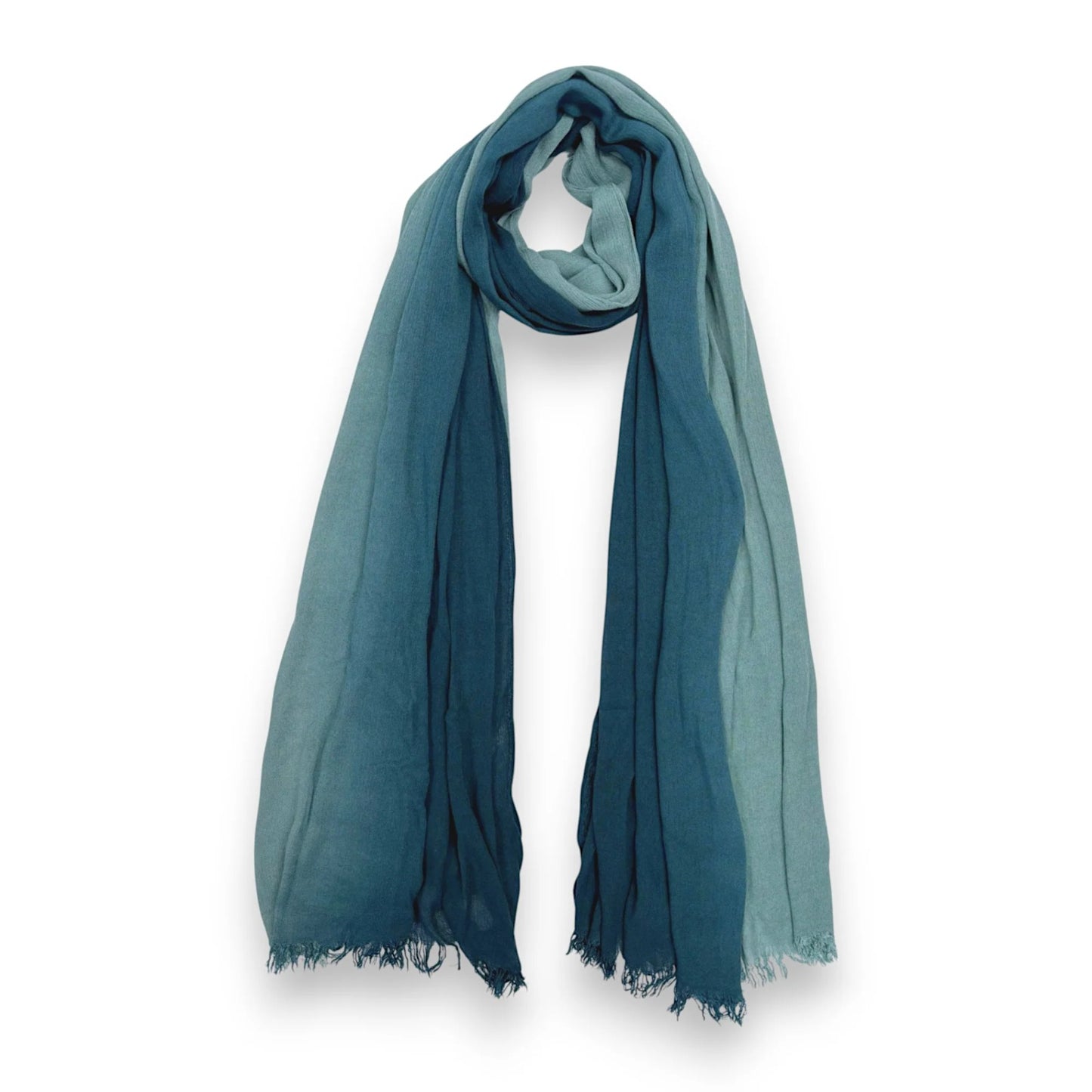 Linen Blend Ombre Scarf