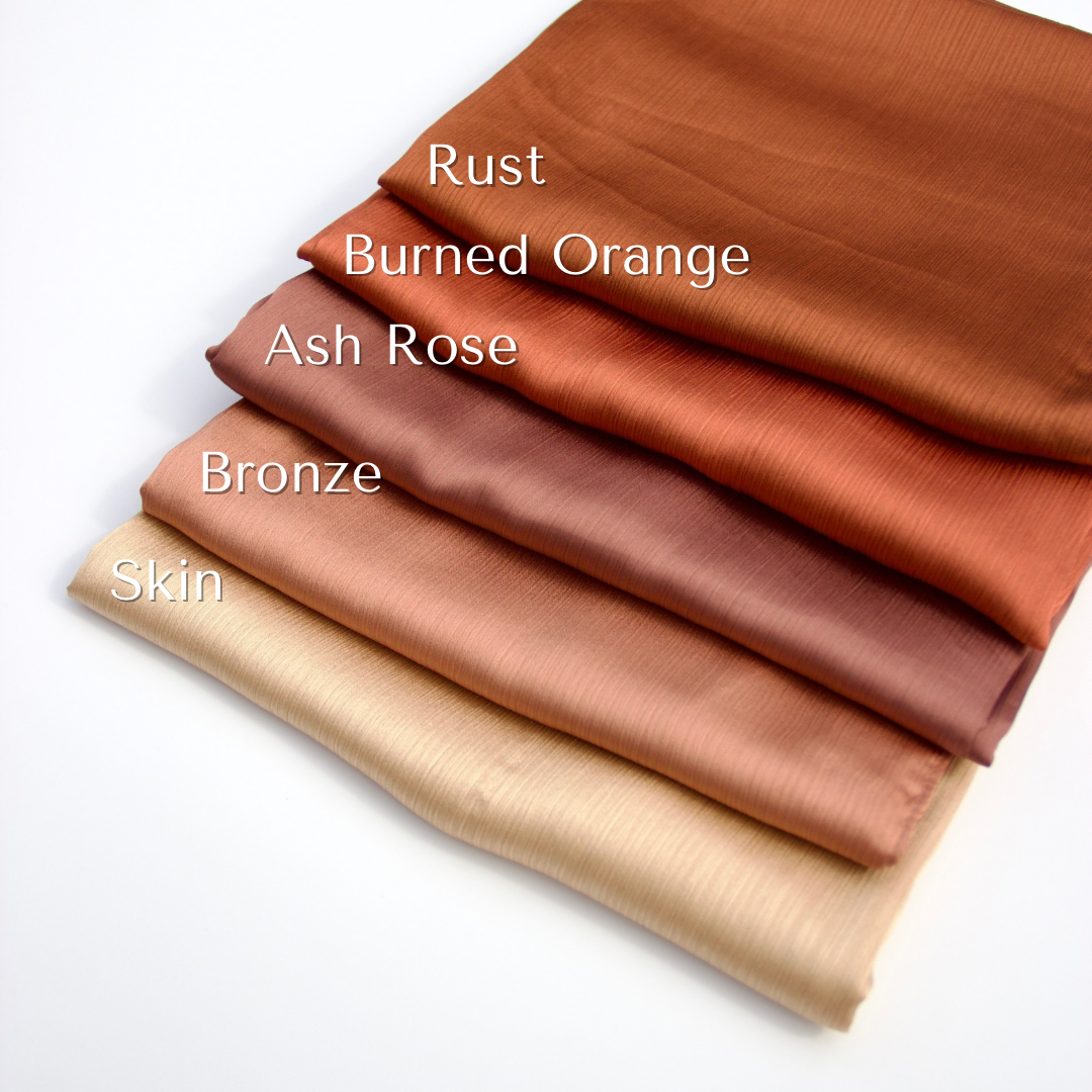 Satin Crinkle Chiffon Hijabs