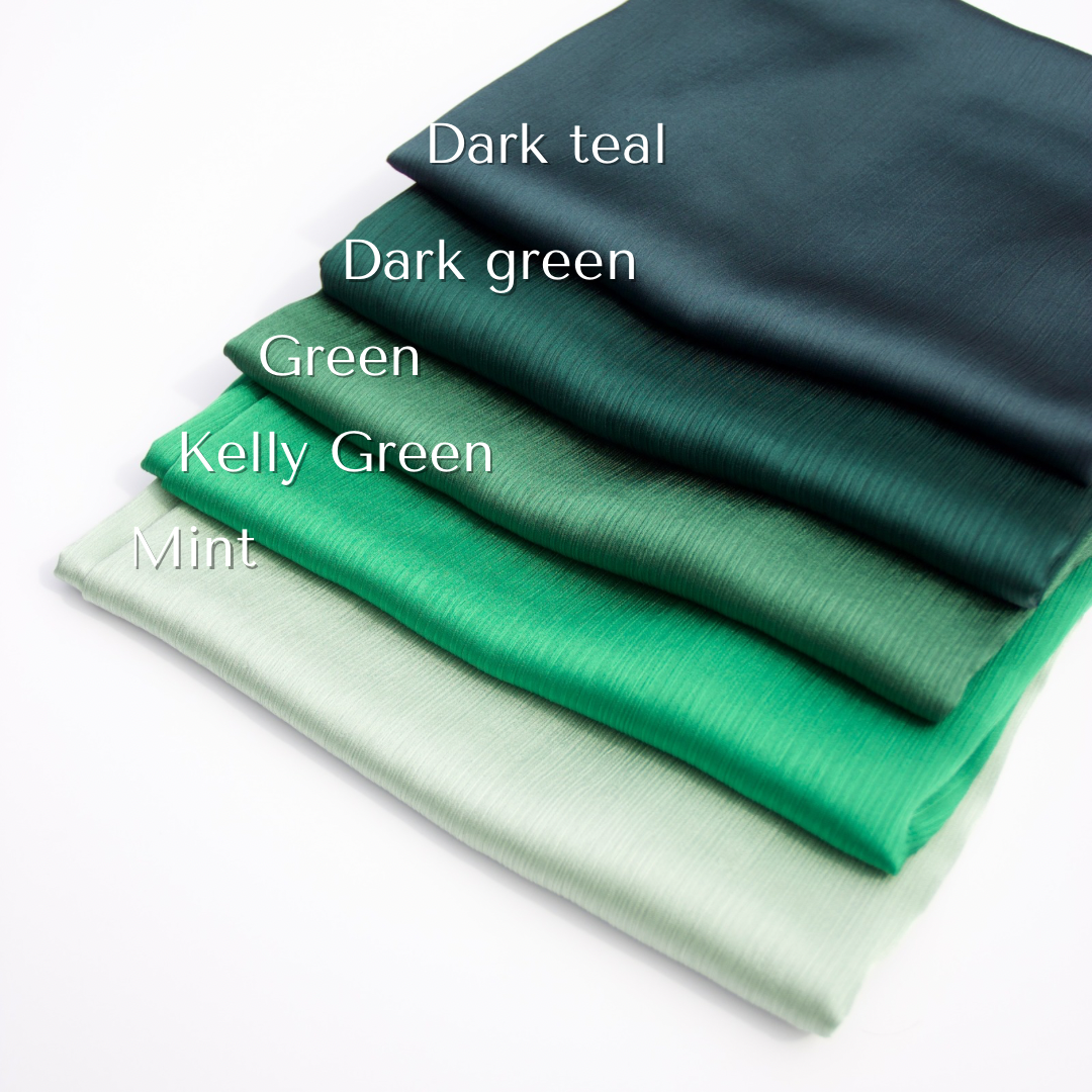 Satin Crinkle Chiffon Hijabs