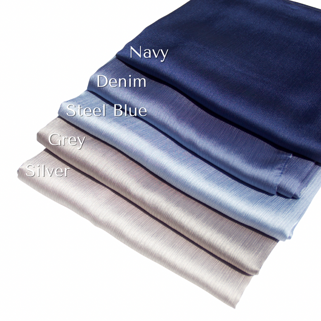 Satin Crinkle Chiffon Hijabs